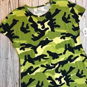 NWT Lularoe Maria dress Camo print
